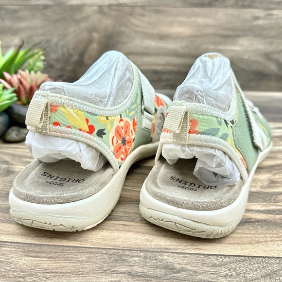 NIB Earth Origins Saco 9M Slingback Comfort Sport Sandals Green Multi - Picture 6 of 12